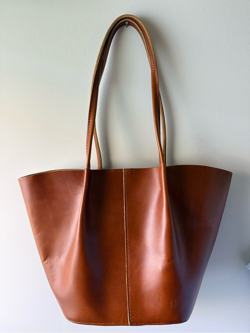 Portland Leather Goods Brown Leather Tote Bag Shoulder Bag